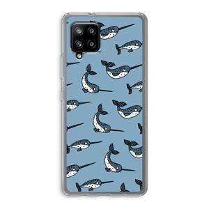 CaseCompany Narwhal: Samsung Galaxy A42 5G Transparant Hoesje