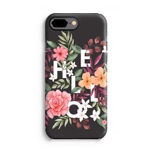 CaseCompany Hello in flowers: iPhone 7 Plus Tough Case
