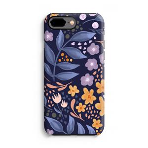CaseCompany Flowers with blue leaves: iPhone 7 Plus Tough Case