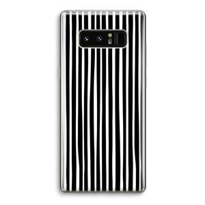 CaseCompany Stripes: Samsung Galaxy Note 8 Transparant Hoesje