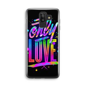 CaseCompany Only Love: Samsung Galaxy J8 (2018) Transparant Hoesje
