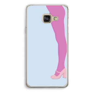 CaseCompany Pink panty: Samsung A3 (2017) Transparant Hoesje