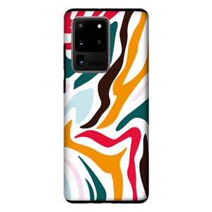 CaseCompany Colored Zebra: Samsung Galaxy S20 Ultra Tough Case