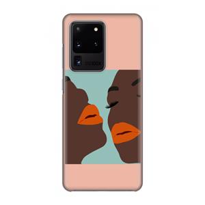 CaseCompany Orange lips: Volledig geprint Samsung Galaxy S20 Ultra Hoesje