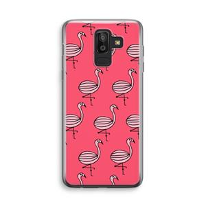 CaseCompany Flamingo: Samsung Galaxy J8 (2018) Transparant Hoesje