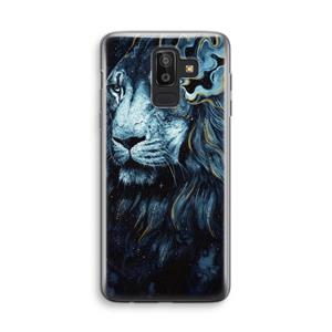 CaseCompany Darkness Lion: Samsung Galaxy J8 (2018) Transparant Hoesje