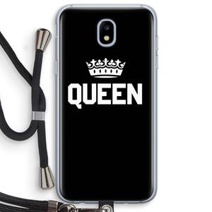 CaseCompany Queen zwart: Samsung Galaxy J5 (2017) Transparant Hoesje met koord