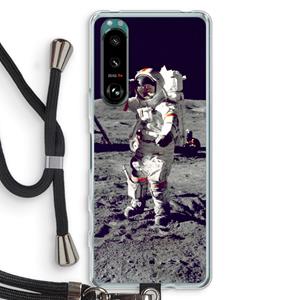 CaseCompany Spaceman: Sony Xperia 5 III Transparant Hoesje met koord