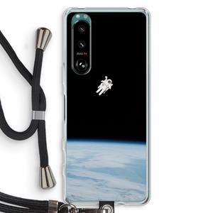 CaseCompany Alone in Space: Sony Xperia 5 III Transparant Hoesje met koord