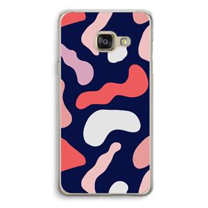 CaseCompany Memphis Shapes Pink: Samsung A3 (2017) Transparant Hoesje