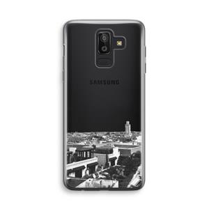 CaseCompany Marrakech Skyline : Samsung Galaxy J8 (2018) Transparant Hoesje