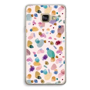 CaseCompany Terrazzo Memphis Pink: Samsung A3 (2017) Transparant Hoesje