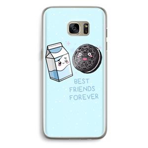 CaseCompany Best Friend Forever: Samsung Galaxy S7 Edge Transparant Hoesje