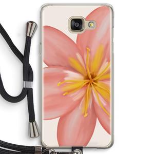 CaseCompany Pink Ellila Flower: Samsung Galaxy A5 (2016) Transparant Hoesje met koord