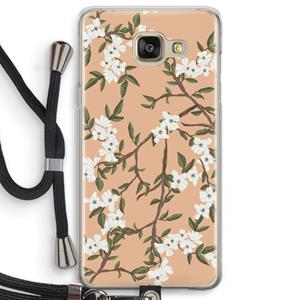 CaseCompany Blossoming spring: Samsung Galaxy A5 (2016) Transparant Hoesje met koord
