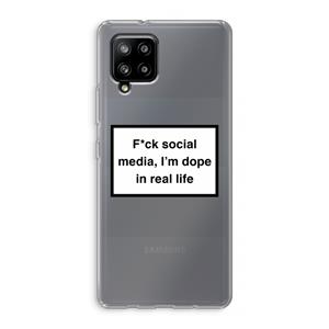CaseCompany I'm dope: Samsung Galaxy A42 5G Transparant Hoesje