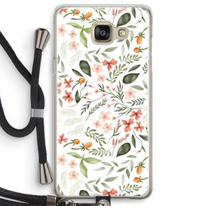 CaseCompany Sweet little flowers: Samsung Galaxy A5 (2016) Transparant Hoesje met koord