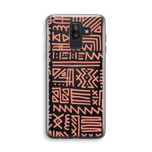 CaseCompany Marrakech Pink: Samsung Galaxy J8 (2018) Transparant Hoesje