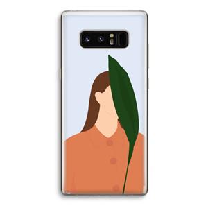 CaseCompany Leaf: Samsung Galaxy Note 8 Transparant Hoesje