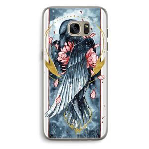 CaseCompany Golden Raven: Samsung Galaxy S7 Edge Transparant Hoesje