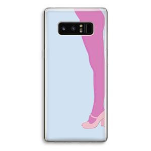 CaseCompany Pink panty: Samsung Galaxy Note 8 Transparant Hoesje