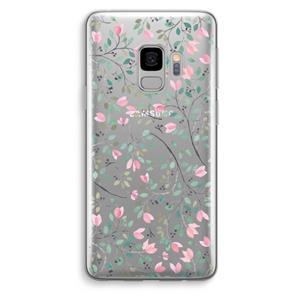 CaseCompany Sierlijke bloemen: Samsung Galaxy S9 Transparant Hoesje