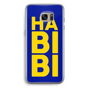 CaseCompany Habibi Blue: Samsung Galaxy S7 Edge Transparant Hoesje