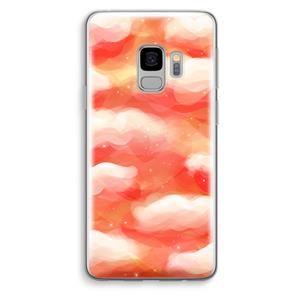 CaseCompany Lichte Wolken: Samsung Galaxy S9 Transparant Hoesje