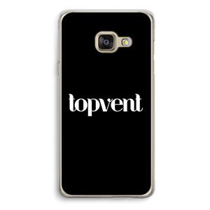 CaseCompany Topvent Zwart: Samsung A3 (2017) Transparant Hoesje