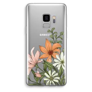 CaseCompany Floral bouquet: Samsung Galaxy S9 Transparant Hoesje