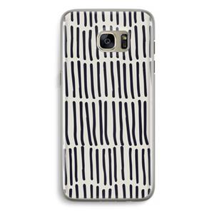 CaseCompany Moroccan stripes: Samsung Galaxy S7 Edge Transparant Hoesje