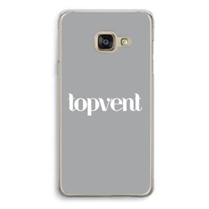 CaseCompany Topvent Grijs Wit: Samsung A3 (2017) Transparant Hoesje