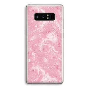 CaseCompany Abstract Painting Pink: Samsung Galaxy Note 8 Transparant Hoesje
