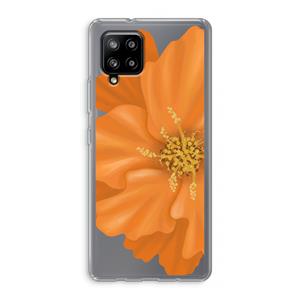 CaseCompany Orange Ellila flower: Samsung Galaxy A42 5G Transparant Hoesje