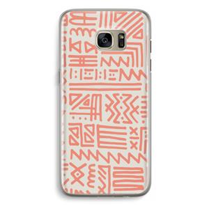 CaseCompany Marrakech Pink: Samsung Galaxy S7 Edge Transparant Hoesje