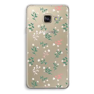 CaseCompany Small white flowers: Samsung A3 (2017) Transparant Hoesje