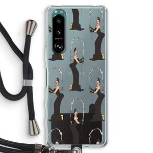 CaseCompany Pop Some Kim: Sony Xperia 5 III Transparant Hoesje met koord