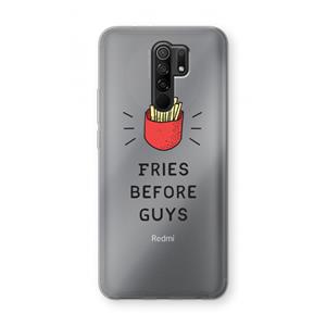 CaseCompany Fries before guys: Xiaomi Redmi 9 Transparant Hoesje
