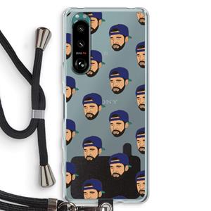 CaseCompany Drake Away: Sony Xperia 5 III Transparant Hoesje met koord