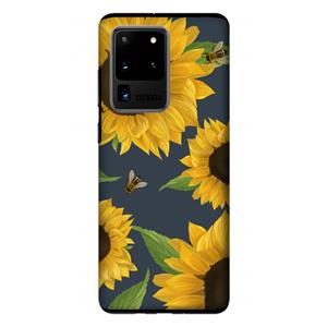 CaseCompany Sunflower and bees: Samsung Galaxy S20 Ultra Tough Case