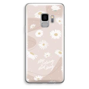 CaseCompany Daydreaming becomes reality: Samsung Galaxy S9 Transparant Hoesje