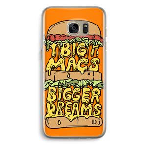 CaseCompany Big Macs Bigger Dreams: Samsung Galaxy S7 Edge Transparant Hoesje