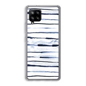 CaseCompany Ink Stripes: Samsung Galaxy A42 5G Transparant Hoesje