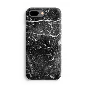 CaseCompany Zwart marmer: iPhone 8 Plus Tough Case