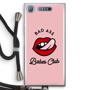 CaseCompany Badass Babes Club: Sony Xperia XZ1 Transparant Hoesje met koord