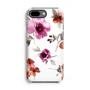 CaseCompany Geschilderde bloemen: iPhone 8 Plus Tough Case