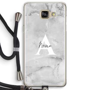 CaseCompany Ivory Marble: Samsung Galaxy A5 (2016) Transparant Hoesje met koord