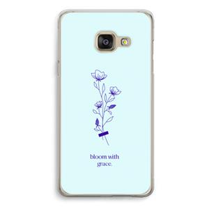 CaseCompany Bloom with grace: Samsung A3 (2017) Transparant Hoesje