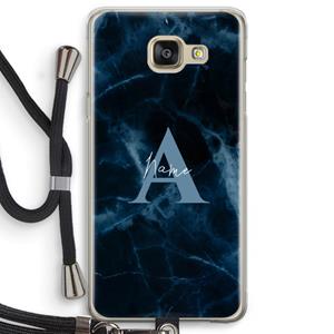 CaseCompany Midnight Marble: Samsung Galaxy A5 (2016) Transparant Hoesje met koord