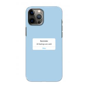 CaseCompany Reminder: Volledig geprint iPhone 12 Pro Hoesje